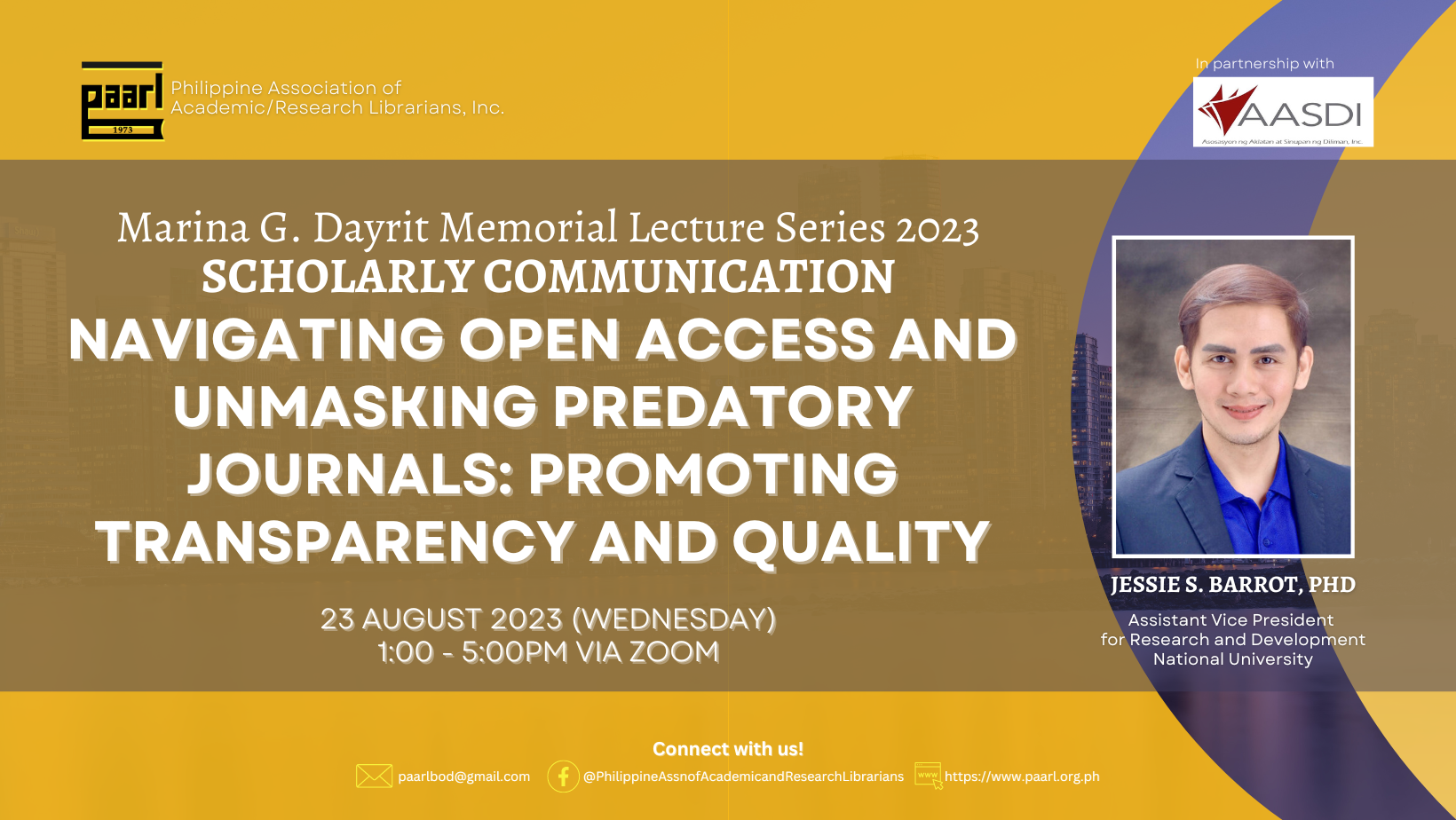 Marina G. Dayrit Memorial Lecture Series 2023, 2&3