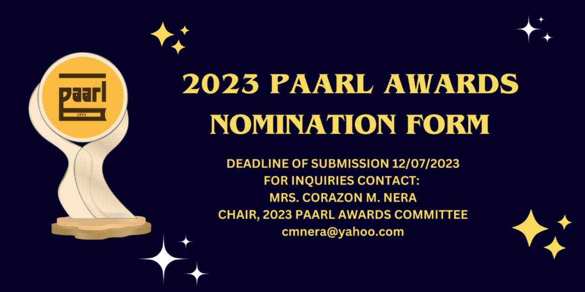 Nominations Open for 2023 PAARL Awards