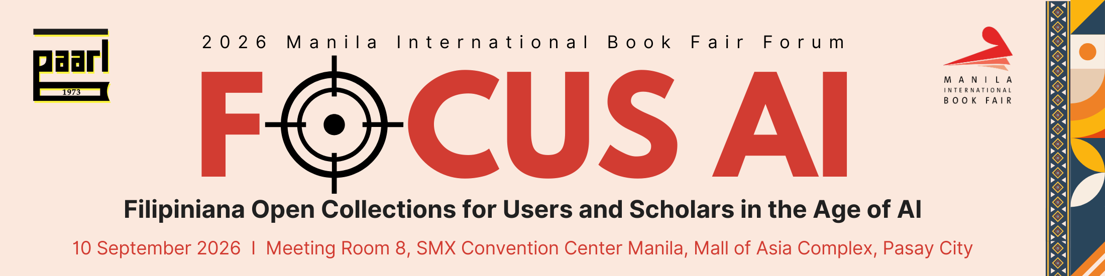 PAARL Invites You to the 2026 Manila International Book Fair Forum